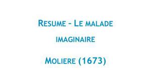 Le malade imaginaire, Molière - Fiche de lecture Français