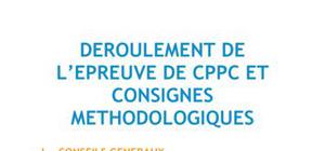 Déroulement de l'épreuve de CPPC et consignes méthodologiques - Méthodo BTS NRC