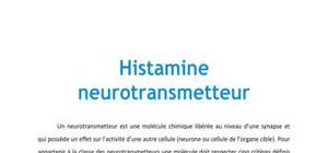 Histamine neurotransmetteur - Médecine PACES