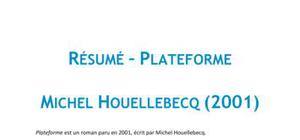 Plateforme, Michel Houellebecq - Résumé
