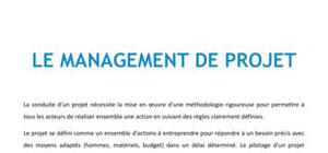 Le management de projet - Management Bac+3