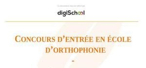 Concours d'admission en école d'orthophonie : épreuve d'orthographe lexicale