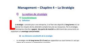 Stratégie et Management