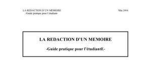 Redaction mémoire online